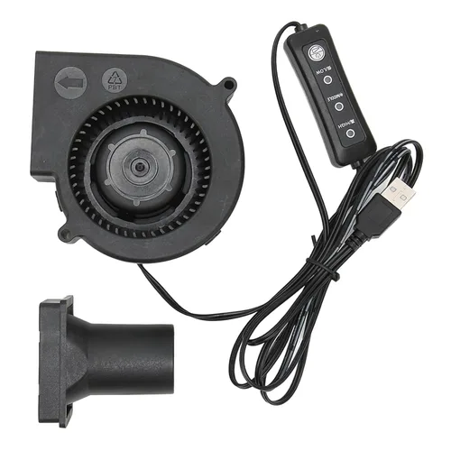 Ventilador de ventilador USB, ventilador de enfriamiento sin escobillas de 3.819 x 1.299 in, 5 V CC, ventilador centrífugo de 3800 RPM 22 CFM para