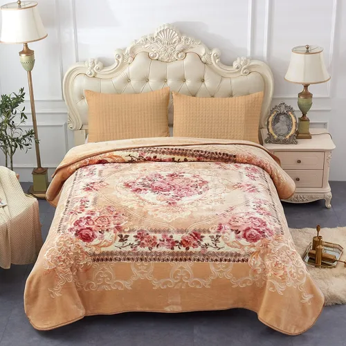 Miniatura 10 de MERRY HOME - Manta de forro polar coreana tamaño king, 85 x 95 pulgadas - 9 libras, capa individual, manta de visón suave y cálida, manta gruesa