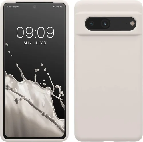 Miniatura 57 de kwmobile Funda compatible con Google Pixel 7 - Funda de silicona TPU con acabado suave - Piedra antigua