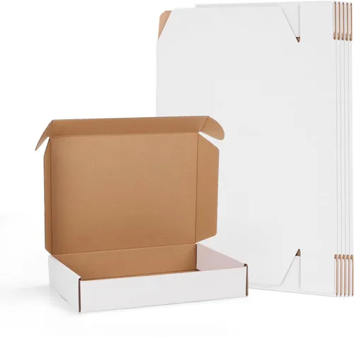 Miniatura 24 de EXYGLO Paquete de 40 cajas de envío de 6 x 4 x 3 pulgadas, cajas de cartón corrugado negras para embalaje de pequeñas empresas, mudanza, envío
