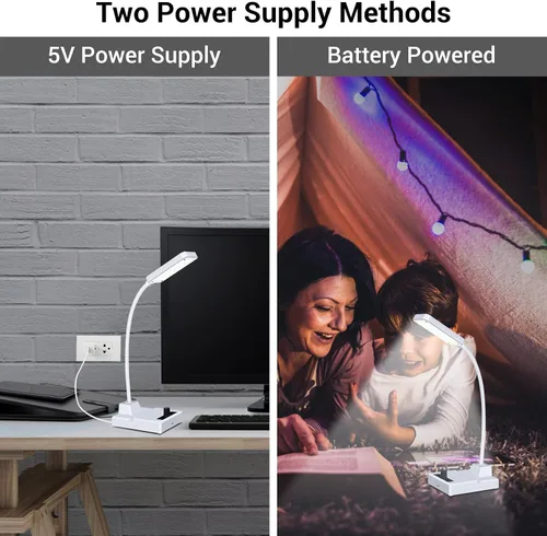 Miniatura 4 de MIOYOOW Kit de práctica de soldadura: construye tu propia lámpara de escritorio LED, luz de cuello de cisne recargable con brillo ajustable