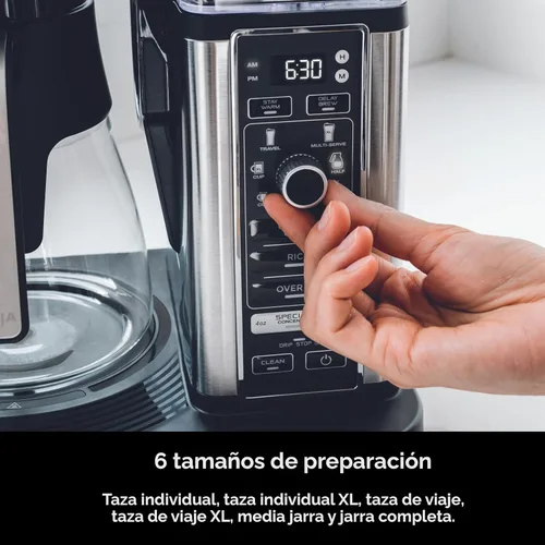 Miniatura 6 de Ninja Cafetera especial Incluye jarra de 10 tazas, espumador plegable, filtro permanente y depósito extraíble, apto para lavavajillas 6 estilos