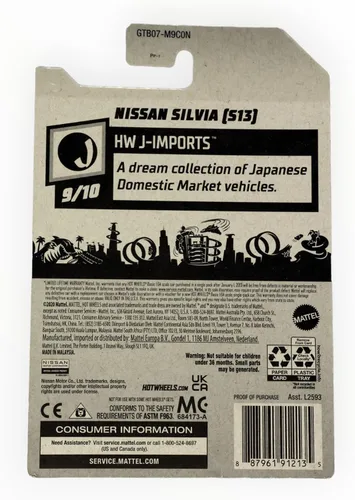 Miniatura 3 de Hot Wheels Nissan Silvia S13, [rojo] 213/250 J-Imports 9/10