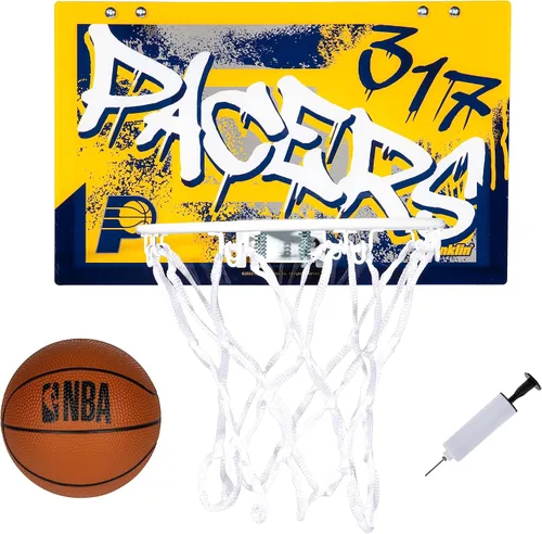 Miniatura 17 de Franklin Sports NBA Team Over the Door Aros de Baloncesto - Mini Aro de Baloncesto Interior para Niños + Juego de Pelota - Mini Aros para Fanáticos