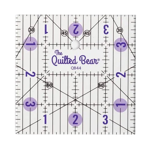 Miniatura 18 de The Quilted Bear Reglas de Acolchado - Regla de Acolchado de Acrílico Transparente Antideslizante, Patchwork y Costura con Líneas Negras Claras