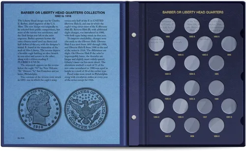 Miniatura 6 de Whitman US Liberty Head (Peluquero) Álbum del cuarto 1892 - 1916 #9120