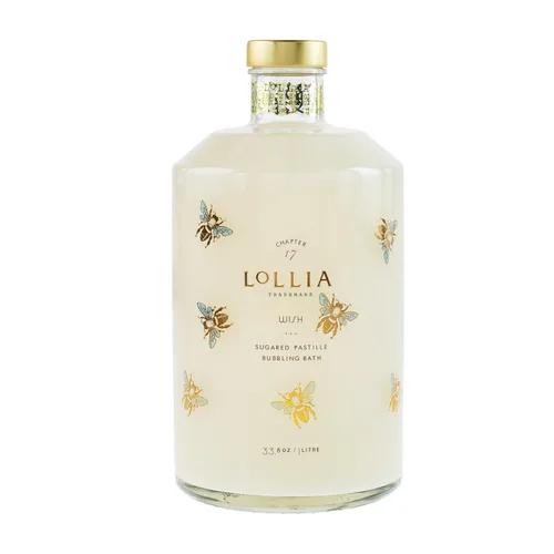 Miniatura 7 de Lollia Relax Baño de Burbujas, 25 onzas líquidas, jabón de lujo con fragancia de lavanda y miel, limpiador perfumado suave e hidratante