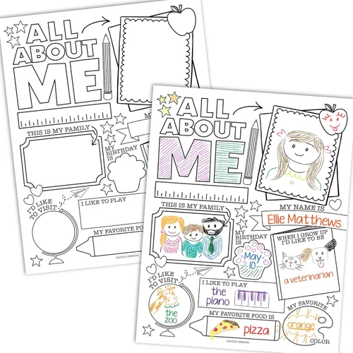 Miniatura 16 de Hadley Designs Póster All About Me para el aula, póster de 20 estrellas, artículos escolares de 100 días de escuela, póster de estrella