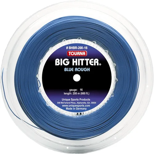 Miniatura 4 de Tourna Big Hitter - Cuerda de tenis de poliéster con giro máximo, color azul
