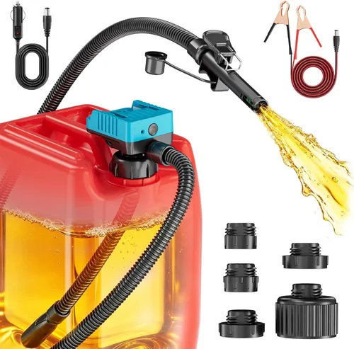 Miniatura 12 de Ecarke Bomba de transferencia de combustible inalámbrica de 3.2 GPM, compatible con batería DeWalt 20V Milwaukee 18V, bomba eléctrica a prueba