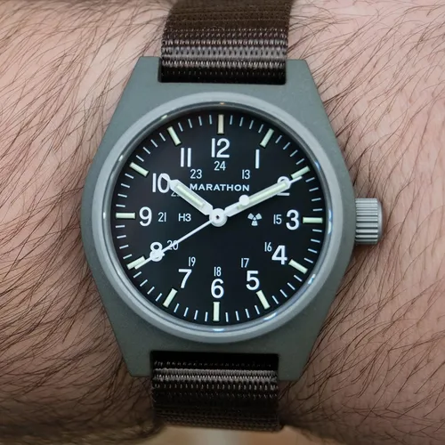 Miniatura 2 de MARATHON Correa de reloj de nailon balístico, grado militar con acero inoxidable, hebilla no magnética