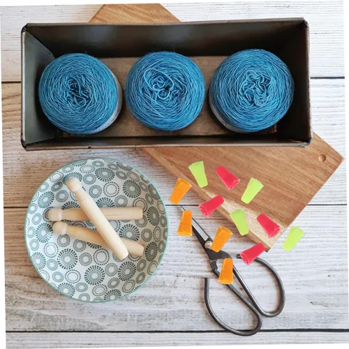Miniatura 5 de VICASKY 30 piezas de agujas de tejer de punto coloridas, protectores de puntos, accesorios de punto para tejer, manualidades, manualidades