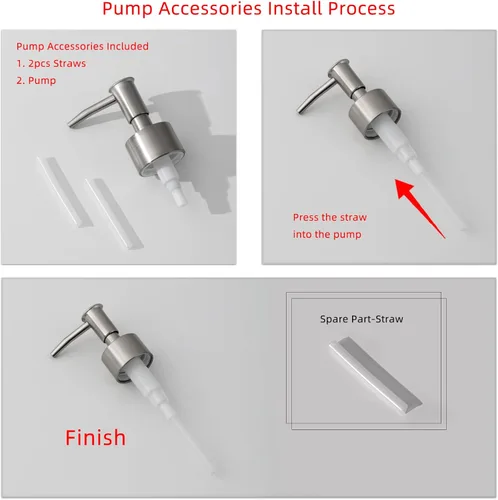 Miniatura 8 de Juego de accesorios de baño, organizador de baño para encimera, dispensador de jabón y soporte para cepillo de dientes, taza de enjuague bucal