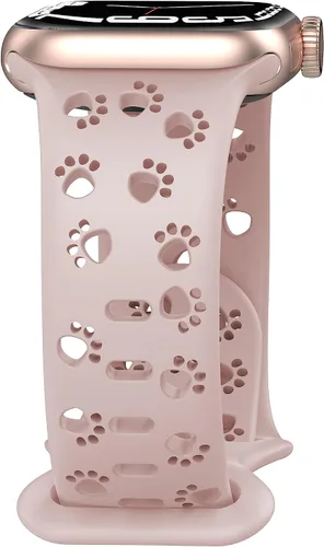 Miniatura 11 de Correa de silicona compatible con Apple Watch Band de 1.496 in, 1.575 in, 1.614 in, 1.654 in, 1.732 in, 1.772 in, 1.772 in, 1.772 in, 1.772 in, Humo