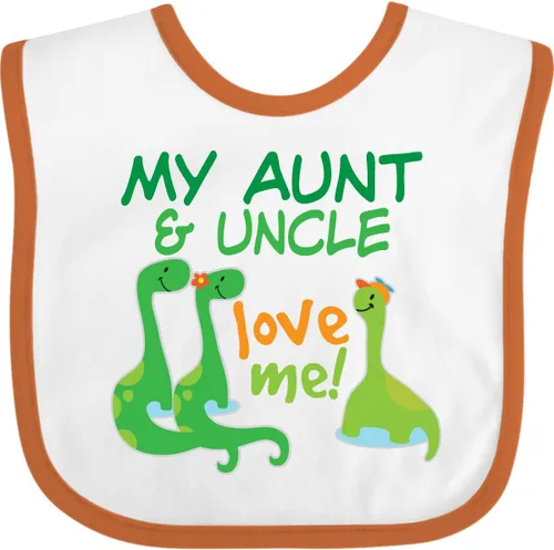 Miniatura 10 de inktastic My Aunt and Uncle Love Me Dinosaur Baby Bib
