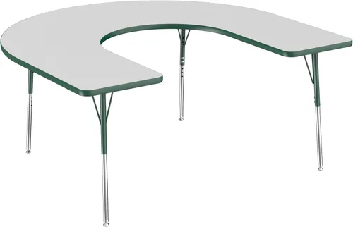 Miniatura 97 de FDP Clover Mesa de Actividades Escolar y de Oficina (48 x 48 pulgadas), patas estándar con deslizadores giratorios para entornos de asientos