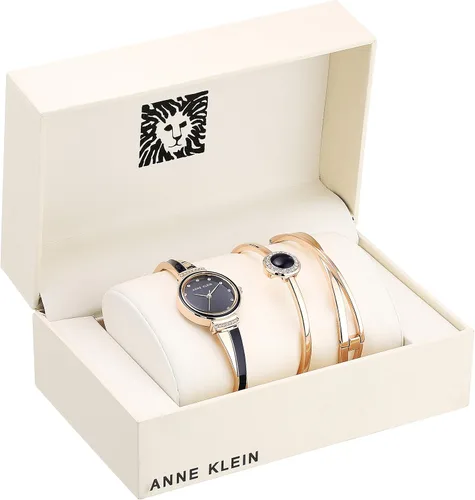 Miniatura 2 de Anne Klein - Juego de reloj y pulsera de mujer con detalles de cristal de primera calidad