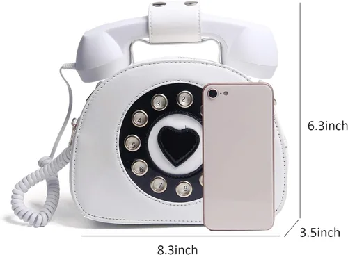 Miniatura 41 de Oweisong Divertido bolso de teléfono para mujer, bolso cruzado de hombro con asa superior para teléfono