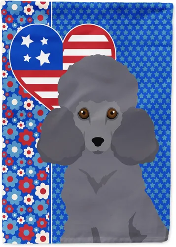 Miniatura 251 de Caroline's Treasures WDK5119GF - Bandera de jardín americana de Airedale Terrier de Estados Unidos, color negro y tostado, bandera decorativa