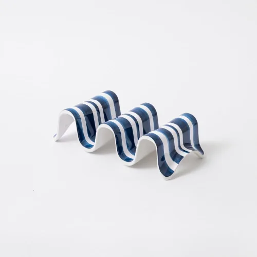 Miniatura 5 de Prepara Soporte múltiple para tacos, azul, con capacidad para 3 tacos