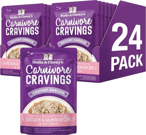Miniatura 11 de Stella & Chewy's Carnivore Cravings - Alimento húmedo para gatos, bolsas de primera calidad, sin granos, pollo y atún con alto contenido