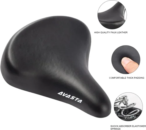 Miniatura 2 de AVASTA Kids Bicycle Saddle for Girls & Boys Waterproof Wide Soft Bike Cushion Dual Shock Absorbing Fit for 12 14 16 18 20 or 20 22 24 26 inch