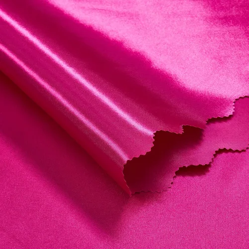 Miniatura 6 de P Pothuiny Paquete de 2 manteles rectangulares de satén color rosa intenso de 60 x 84 pulgadas, manteles de satén superpuestos de tela suave Rosa Hot