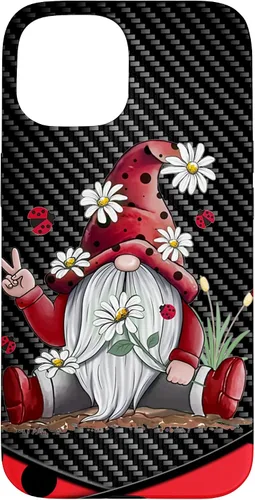 Miniatura 6 de Red Gnome Hippie Daisy Flowers Gnome Ladybugs - Christmas Case for iPhone 17