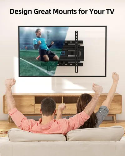 Miniatura 8 de HOME VISION Soporte de pared para TV de 26 a 70 pulgadas de hasta 132 libras, movimiento completo tiene giro suave, inclinación y extensión