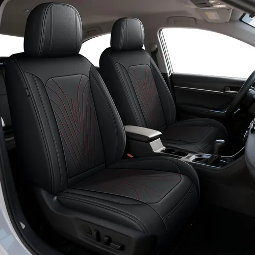 Miniatura 15 de DISUTOGO 2 Fundas para Asientos Delanteros Compatibles con Hyundai Tucson 2010-2024 2025 2026: Fundas de Asiento de Coche de Cuero Impermeables