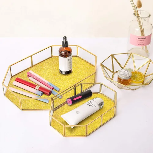 Miniatura 6 de VEELIKE Papel de contacto autoadhesivo de vinilo dorado con purpurina, papel tapiz brillante para pegar y despegar, cubierta de papel de pared