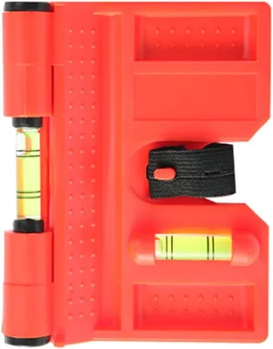 Miniatura 2 de Herramienta magnética para nivel de poste, nivel de burbuja vertical horizontal plegable, ángulo ajustable de bolsillo, niveles de alcohol