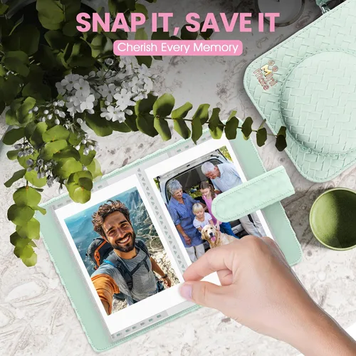 Miniatura 7 de Fujifilm Cámara Instantánea Instax Mini 12 Verde Menta + Estuche de Diseño Personalizado Minimate + Película Fuji Instax 10 Hojas y Álbum de Fotos