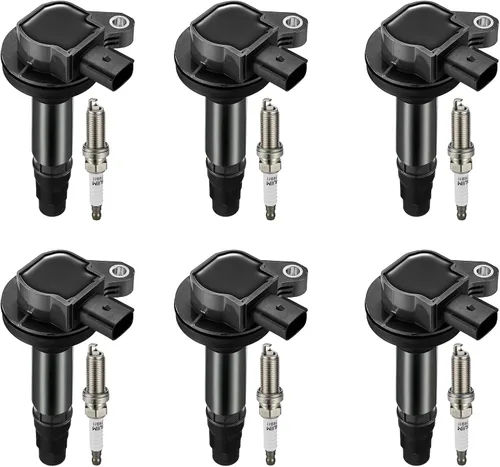 Miniatura 17 de BDFHYK Paquete de bobina de encendido y bujías de iridio compatibles con Audi Volkswagen 2.0L L4 4.2L V8 para UF575 PFR7S8EG, juegos de 4