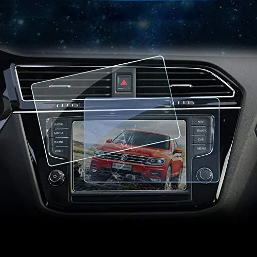 ITrims - Protector de pantalla de navegación GPS para Volkswagen VW Tiguan de segunda generación, 2017, 2018, solo para alta equipación con función