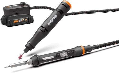 Miniatura 3 de Worx WX989L 20V MAKERX Kit combinado de 2 piezas - Herramienta giratoria + pistola de calor con 42 accesorios