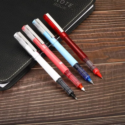 Miniatura 5 de PATIKIL Bolígrafos de gel de tinta negra de 5.12 pulgadas, paquete de 12 bolígrafos de punta fina de 0.015 in con tapa transparente para escribir