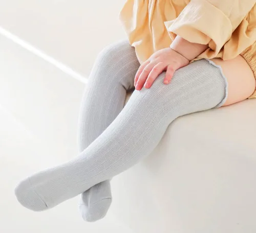 Miniatura 3 de Calcetines altos hasta la rodilla para bebés, recién nacidos, calcetines de algodón para uniforme de algodón, calcetines de algodón cálido