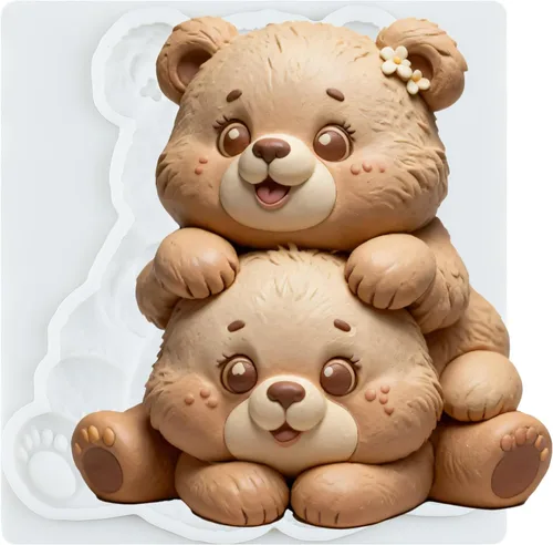 Miniatura 9 de Moldes de silicona para fondant, molde de chocolate de oso para osos de peluche, decoración de pasteles, decoración de cupcakes, caramelo de Estilo a