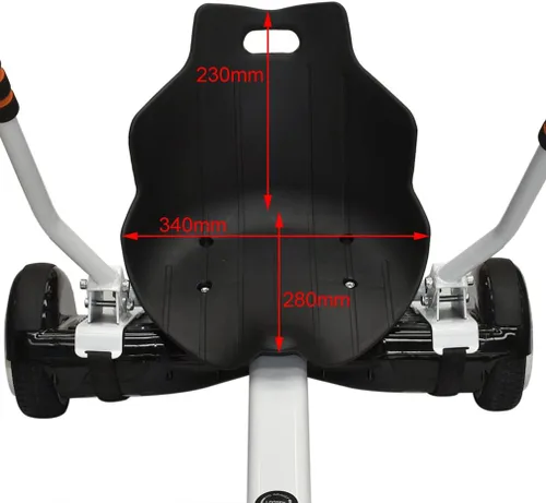 Miniatura 2 de Hoverboards Go Kart Accesorios ajustables para niños y adultos para patinete eléctrico de 6.5 pulgadas, 8 pulgadas, 10 pulgadas, color blanco