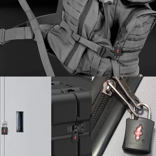 Miniatura 5 de Paquete de 4 cerraduras de equipaje aprobadas por la TSA en paquete familiar, cerradura de maleta aprobada por la TSA cerradura de viaje aprobada