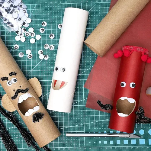 Miniatura 2 de Bright Creations Tubos de cartón marrón, rollos de toallas de papel para manualidades y proyectos de bricolaje, suministros de arte para el aula
