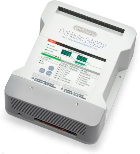 ProMariner ProNautic 2420P (sistema de 24 voltios) 20 amperios, cargador de batería de 3 bancos