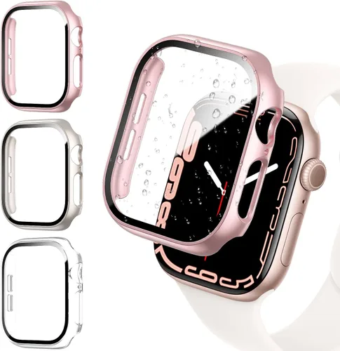 Miniatura 8 de COMMUTER [Paquete de 16] para Apple Watch Series 3/2/1 Protector de pantalla de 1.496 pulgadas, carcasa rígida de policarbonato ultrafino