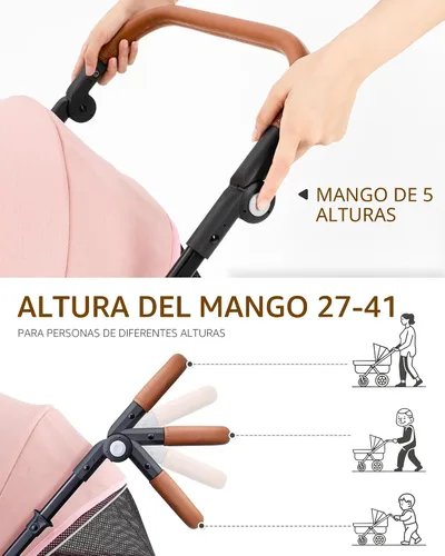 Miniatura 8 de Cochecito para perros grandes y medianos (20-132 libras), cochecito para mascotas para 2 perros pequeños, extra grande, resistente, plegable y Azul