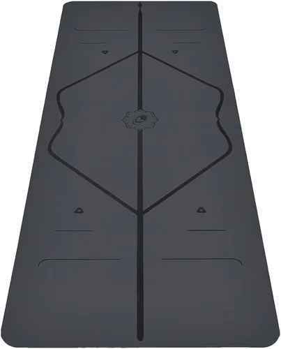 Liforme Esterilla de yoga original – Bolsa de yoga gratuita incluida – Sistema de alineación patentado, agarre guerrero, antideslizante, ecológico,