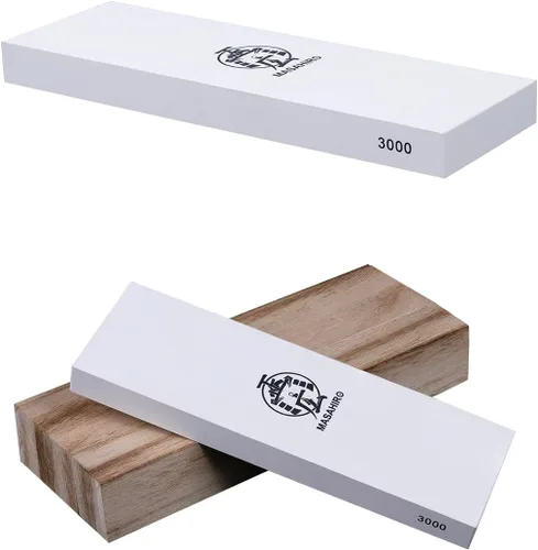 Miniatura 10 de Handmade Sword - Piedra de afilar de doble cara Masahiro, piedra afiladora de espadas Combo