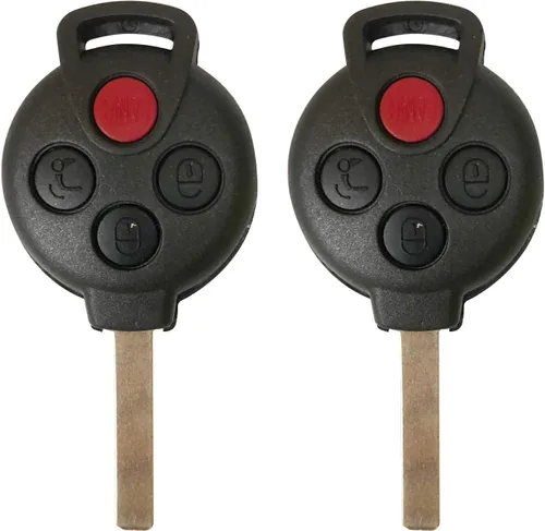 Llavero de coche para Mercedes-Benz Smart 2005-2015 Fortwo Remote Fccid: KR55WK45144; por AUTO KEY MAX (par)