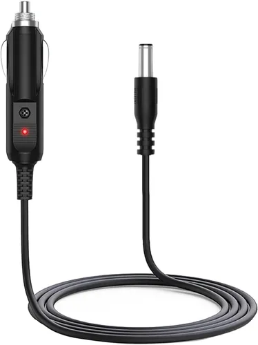 HUZUM Adaptador de Carga de Coche 12V para Todos los Cojines de Masaje de Cuello y Espalda, Reemplazo de Cable de Alimentación Compatible con