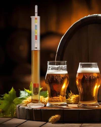 Miniatura 4 de Kosoeur Hidrómetro de triple escala, hidrómetro de alcohol para vino, aguamiel, kombucha y cerveza, kit de fabricación de hidromiel